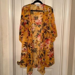 Emory Park Landy Crochet Trim Kimono